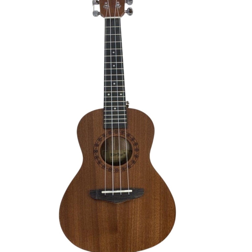 Everjoys Soprano Ukulele Bundle Mahogany Finish with Gig Bag Strap and Strings